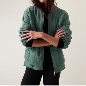 Athleta Retroplush Bomber Jacket